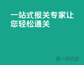 一站式报关专家，让您轻松通关
