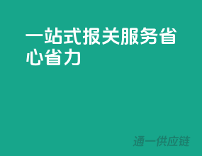 一站式报关服务，省心省力