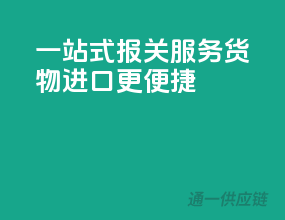 一站式报关服务，货物进口更便捷
