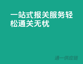 一站式报关服务，轻松通关无忧