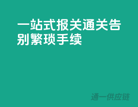 一站式报关通关，告别繁琐手续