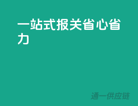 一站式报关，省心省力
