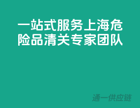 一站式服务，上海危险品清关专家团队
