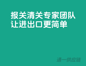 报关清关专家团队，让进出口更简单