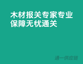 木材报关专家，专业保障，无忧通关