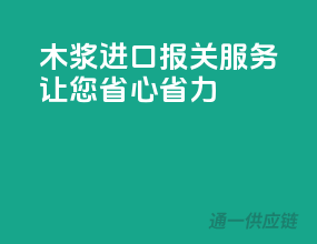 木浆进口报关服务，让您省心省力