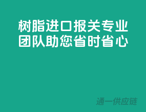 树脂进口报关，专业团队助您省时省心