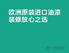 欧洲原装，进口油漆装修放心之选