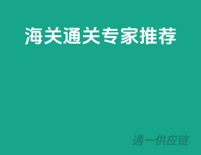 海关通关专家推荐