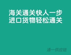 海关通关快人一步，进口货物轻松通关