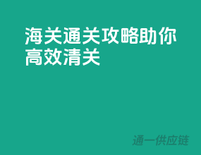 海关通关攻略，助你高效清关
