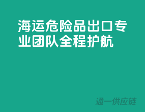海运危险品出口，专业团队，全程护航