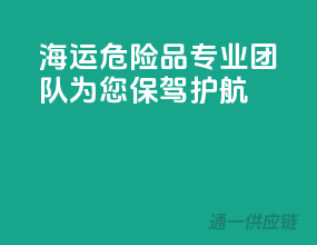 海运危险品，专业团队为您保驾护航
