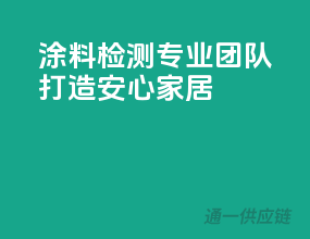 涂料检测，专业团队打造安心家居