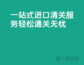 一站式进口清关服务，轻松通关无忧